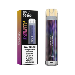 20mg SVL OG600 Disposable Vape 600 Puffs - Flavour: Sour Apple Blueberry