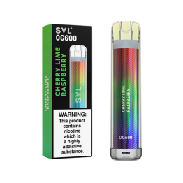 20mg SVL OG600 Disposable Vape 600 Puffs - Flavour: Cherry Lime Raspberry