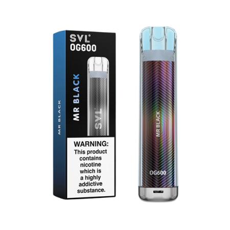 20mg SVL OG600 Disposable Vape 600 Puffs - Flavour: Mr Black