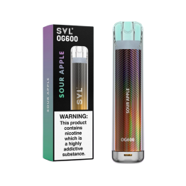 20mg SVL OG600 Disposable Vape 600 Puffs - Flavour: Sour Apple