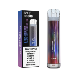 20mg SVL OG600 Disposable Vape 600 Puffs - Flavour: Strawberry Raspberry Cherry Ice