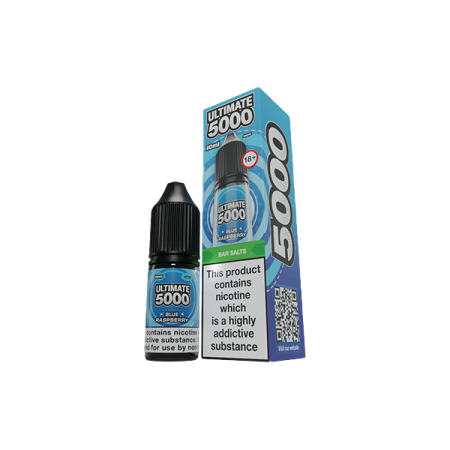 5mg Ultimate 5000 10ml Nic Salt (50VG/50PG) - Flavour: Blue Raspberry