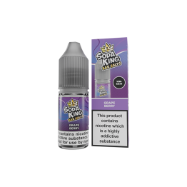 5mg Soda King Bar SALTS Nic Salts 10ml - (50VG/50PG) - Flavour: Grape Berry