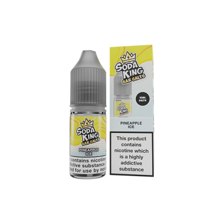 5mg Soda King Bar SALTS Nic Salts 10ml - (50VG/50PG) - Flavour: Pineapple Ice