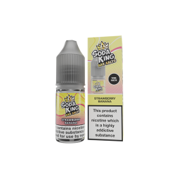 5mg Soda King Bar SALTS Nic Salts 10ml - (50VG/50PG) - Flavour: Strawberry Banana