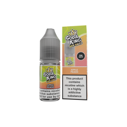 20mg Soda King Bar SALTS Nic Salts 10ml - (50VG/50PG) - Flavour: Apple Peach