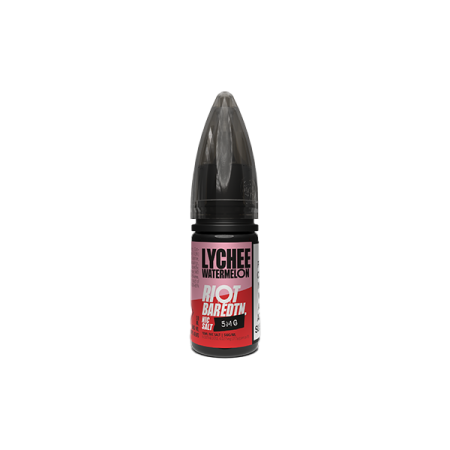 5mg Riot Squad BAR EDTN 10ml Nic Salts (50VG/50PG) - Flavour: Lychee Watermelon