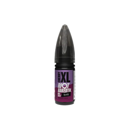 5mg Riot Squad BAR EDTN 10ml Nic Salts (50VG/50PG) - Flavour: Cherry XL