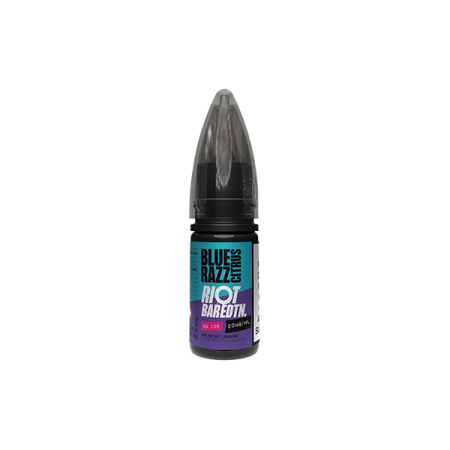 20mg Riot Squad BAR EDTN 10ml Nic Salts (50VG/50PG) - Flavour: Blue Razz Citrus