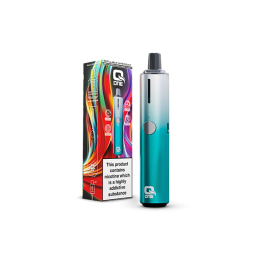 QOne Starter Pod-Based Vape Kit - Color: Tidal Blue