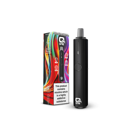 QOne Starter Pod-Based Vape Kit - Color: Black