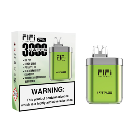 FLFI Crystal 5 in 1 Pod Kit 3000 Puffs - Edition: Lime Green