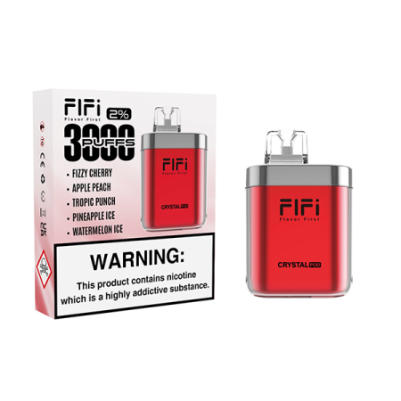 FLFI Crystal 5 in 1 Pod Kit 3000 Puffs - Edition: Red