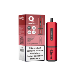 20mg Quadro 2.4K Pod Vape Kit 2400 Puffs - Color: Red Series