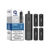 20mg Quadro 2.4K Pod Vape Kit Black Series 2400 Puffs - Flavour: Mr Blue