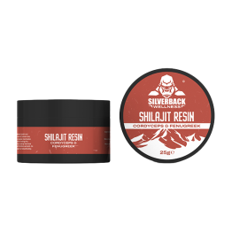 Silverback Wellness Cordyceps + Fenugreek Infused Shilajit Resin 25g