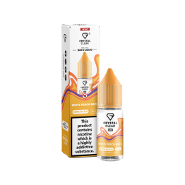 10mg Crystal Clear Nic Salt 10ml (50VG/50PG) - Flavour: White Peach Razz