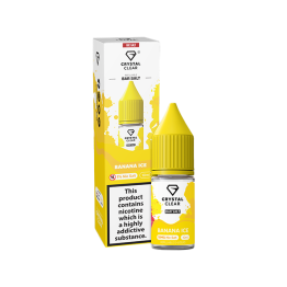 10mg Crystal Clear Nic Salt 10ml (50VG/50PG) - Flavour: Banana Ice