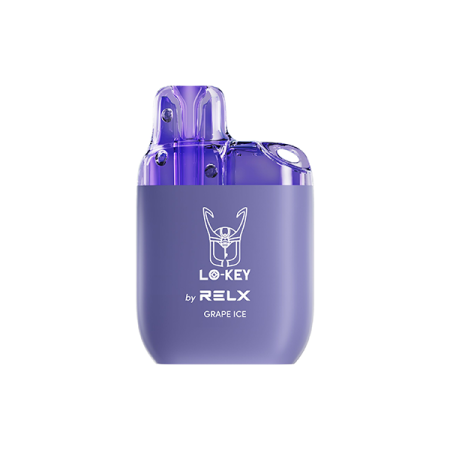 20mg RELX Lo-key Disposable Vape 600 Puffs - Flavour: Grape Ice