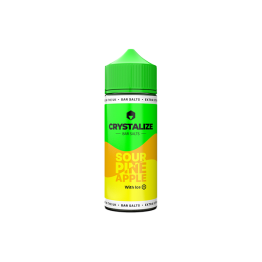 0mg Crystalize Bar Salts 120ml Longfill (50VG/50PG) - Flavour: Pineapple Sour Ice