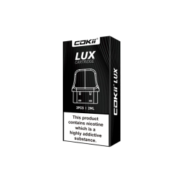 Cokii Lux Replacement Pods 3 Pack 2ml (0.6Ohm, 0.8Ohm, 1.0Ohm) - Resistance: 0.6 Ohms