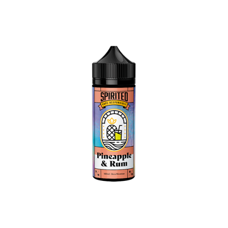 0mg  Spirited By Fantasi 100ml Shortfill (70VG/30PG) - Flavour: Pineapple & Rum