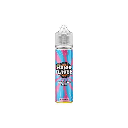 0mg Major Flavour 50ml Longfill (100PG) - Flavour: Bubblegum