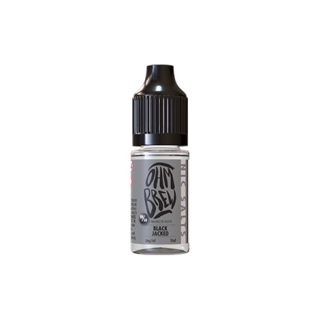 3mg Ohm Brew Balanced Blend 10ml Nic Salts (50VG/50PG) - Flavour: Black Jacked