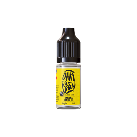 6mg Ohm Brew Balanced Blend 10ml Nic Salts (50VG/50PG) - Flavour: Banana Candy Ice