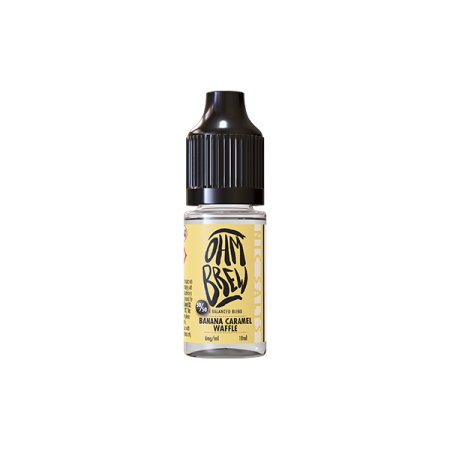 12mg Ohm Brew Balanced Blend 10ml Nic Salts (50VG/50PG) - Flavour: Banana Caramel Waffle