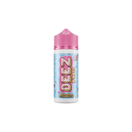 0mg Deez D'Nuts 100ml Shortfill (70VG/30PG) - Flavour: White Choc Strawberry