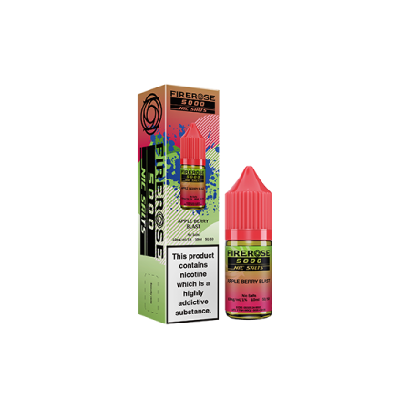 20mg Elux Firerose 5000 Nic salts 10ml (50VG/50PG) - Flavour: Apple Berry Blast