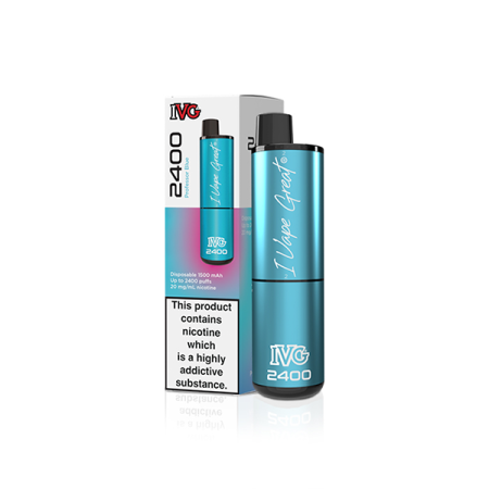 20mg IVG 2400 Disposable Vapes 2400 Puffs - Flavour: Professor Blue