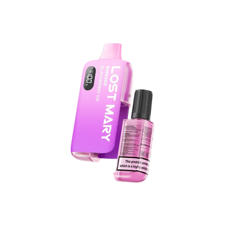 20mg Lost Mary BM6000 Disposable Rechargeable Vape Kit 6000 Puffs - Flavour: Blackberry Ice