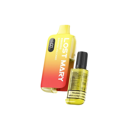 20mg Lost Mary BM6000 Disposable Rechargeable Vape Kit 6000 Puffs - Flavour: Banana Volcano