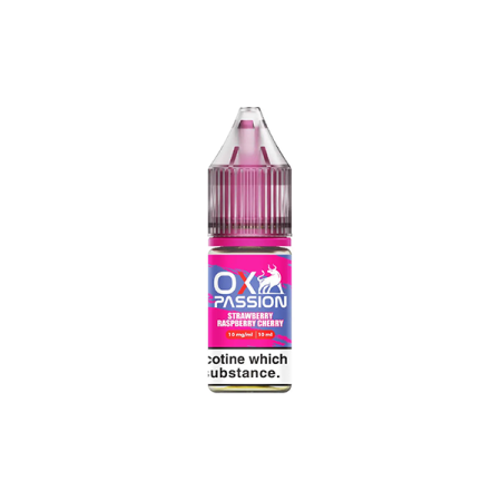 10mg OX Passion By OXVA 10ml Nic Salts (50VG/50PG) - Flavour: Strawberry Raspberry Cherry