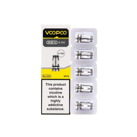 VooPoo PnP X Replacement Coils (0.15Ohm/0.2Ohm/0.3Ohm/0.6Ohm) - Resistances: 0.15Ohm