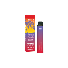 Cali Co 1500mg CBD Disposable Vape - 3000 puffs - Flavour: Strawberry Raspberry Cherry Ice